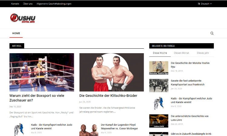 Bushu.ch - ein Kampfsportportal mit Potential