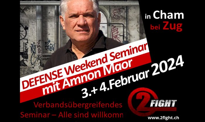 Selbstverteidigungsseminar mit Krav Maga Experte Amnon Maor in Cham  am 3. und 4. Februar 2024